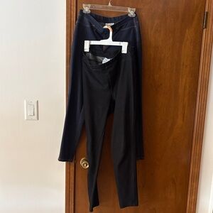 Black and Navy Jean looking Leggings